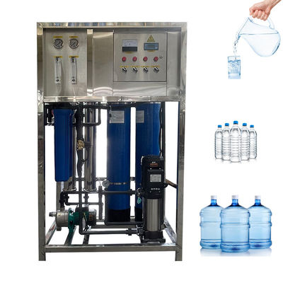 0.5 টন রিভার্স অস্মোসিস জল চিকিত্সা সরঞ্জাম প্রাক চিকিত্সা সিস্টেমের সাথে